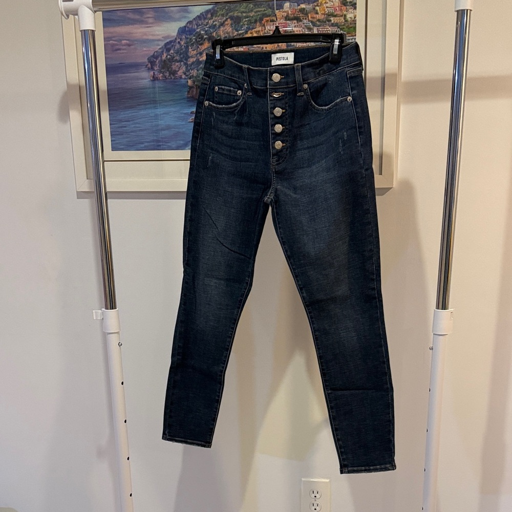 Pistola Dark Indigo High-Rise Jeans